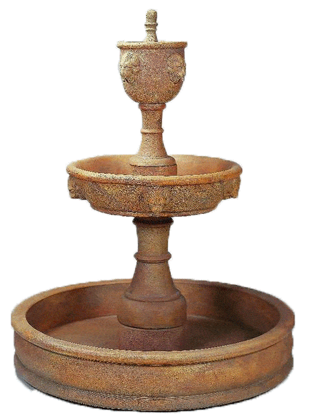 Tiberina Pond Cast Stone Outdoor Garden Fountain Fountain Tuscan 