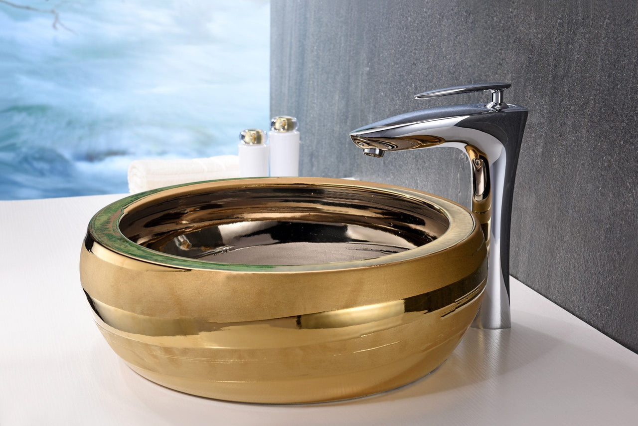 ANZZI Regalia Series LS-AZ181 Vessel Sink - Glass Bathroom Sink ANZZI 