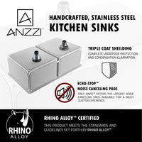 Thumbnail for ANZZI VANGUARD Series K32192A-035 Kitchen Sink Kitchen Sink ANZZI 
