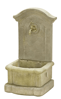 Thumbnail for Pila Wall Outdoor Cast Stone Garden Fountain For Spout Or Water Source For Hose Fountain Tuscan 