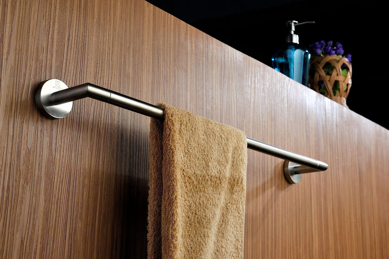 ANZZI Caster 2 Series Towel Bar in Brushed Nickel Towel Bar ANZZI 