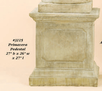 Thumbnail for Primavera Pedestal Cast Stone Outdoor Garden Planter Planter Tuscan 