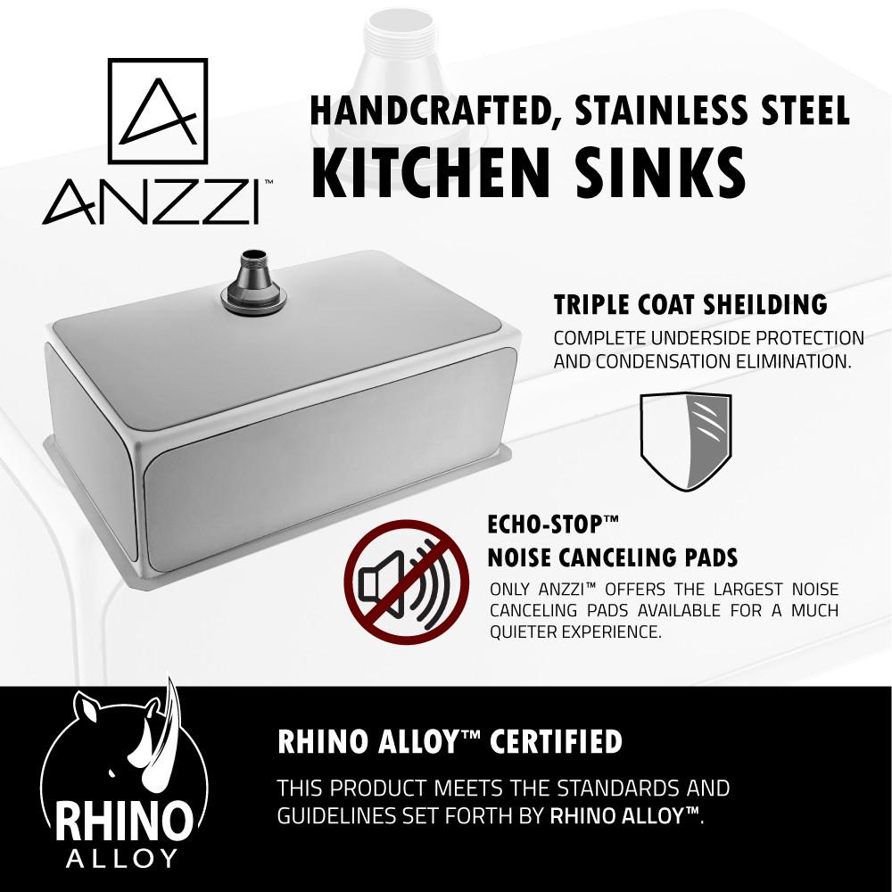 ANZZI VANGUARD Series KAZ3018-130 Kitchen Sink Kitchen Sink ANZZI 