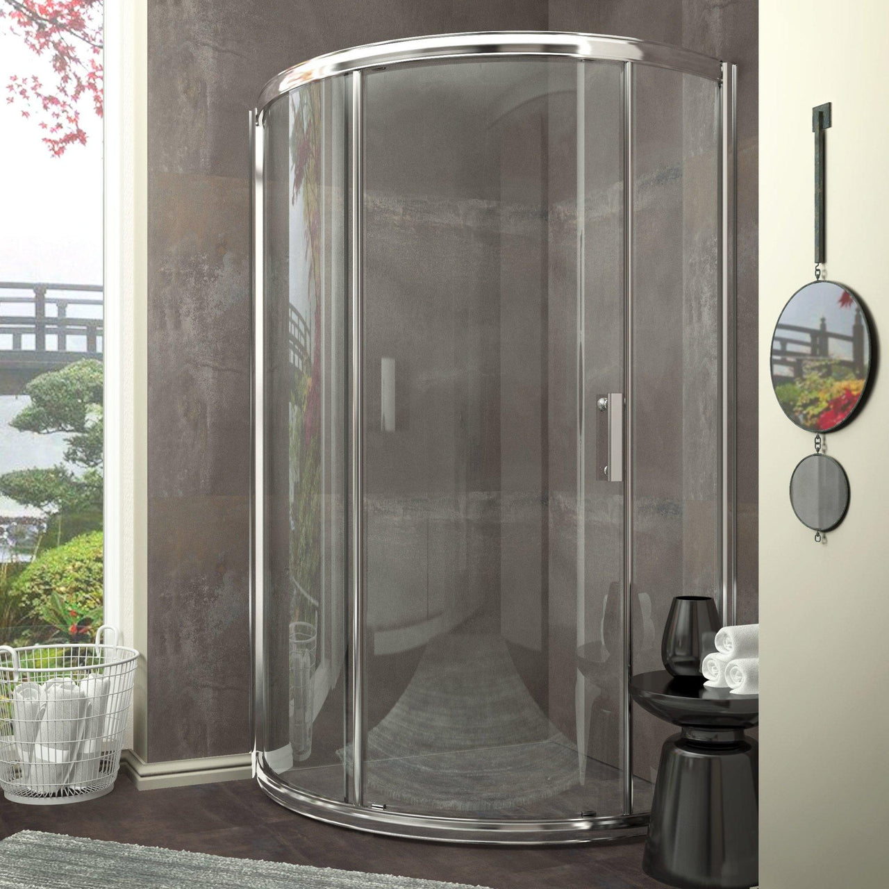 ANZZI Baron Series SD-AZ01-01CH Shower Doors Shower Doors ANZZI 