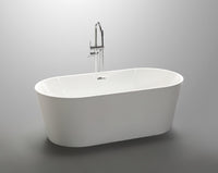 Thumbnail for ANZZI Chand Series 5.58 ft. Freestanding Bathtub in White FreeStanding Bathtub ANZZI 