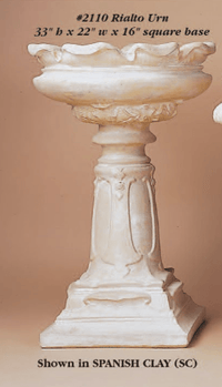 Thumbnail for Rialto Urn Cast Stone Outdoor Garden Planter Planter Tuscan 