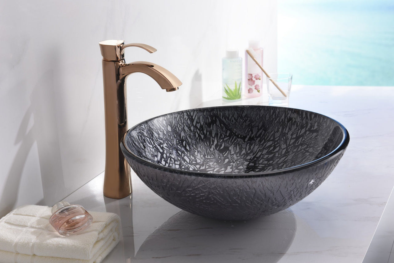 ANZZI Arc Series LS-AZ207 Vessel Sink - Glass Bathroom Sink ANZZI 