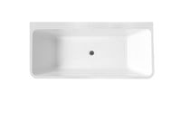 Thumbnail for ANZZI Strait Series 5.58 ft. Freestanding Bathtub in White FreeStanding Bathtub ANZZI 