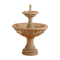 Thumbnail for Sorrento Lemon Two Tier Cast Stone Outdoor Fountain Fountain Tuscan 