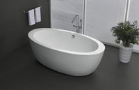 Thumbnail for ANZZI Yield Series 5.58 ft. Freestanding Bathtub in White FreeStanding Bathtub ANZZI 