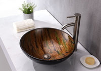Thumbnail for ANZZI Nile Series LS-AZ206 Vessel Sink - Glass Bathroom Sink ANZZI 