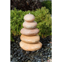 Thumbnail for Real Stone Fountains ABART7124 24″ Coral Marble - Cairn Fountain Kit Fountain Blue Thumb 