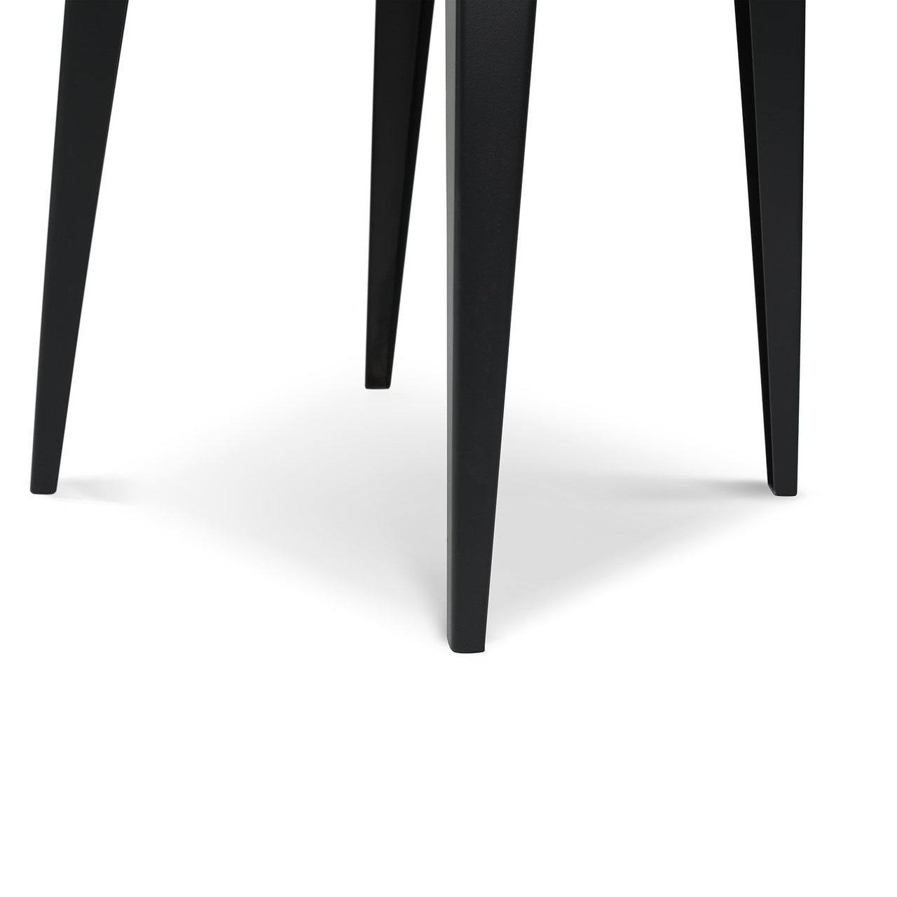 Soro 24" Square Italian Carrara White Marble Side Table with Metal Legs Side Table The Bianco Collection 