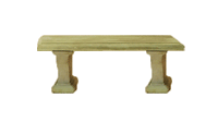 Thumbnail for Sienna Outdoor Cast Stone Garden Bench Straight Benches Tuscan 