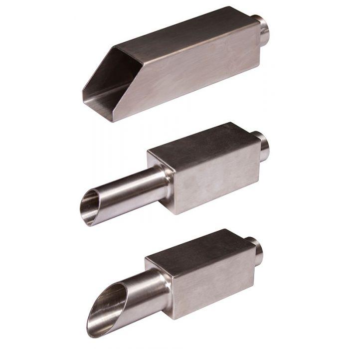 Stainless Steel Spouts - PBSPOUTgrp Formal Waterfalls Blue Thumb 