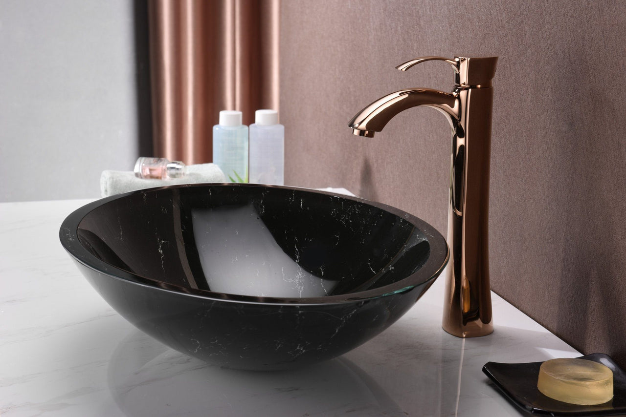 ANZZI Marbela Series LS-AZ177 Vessel Sink - Glass Bathroom Sink ANZZI 