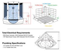 Thumbnail for Maya Bath The Superior -Black Steam Shower Steam Shower Maya Bath 