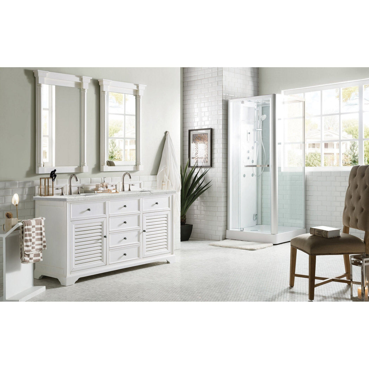 James Martin Savannah 60" Double Vanity Vanity James Martin 
