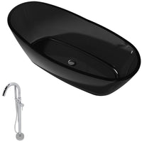 Thumbnail for ANZZI Ember FT521BK-0025 Bathtub Bathtub ANZZI 