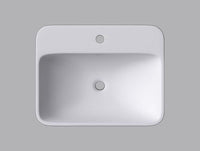 Thumbnail for Cantrio ST-2318 Semi-recessed Countertop Sink Bathroom Sink Cantrio 