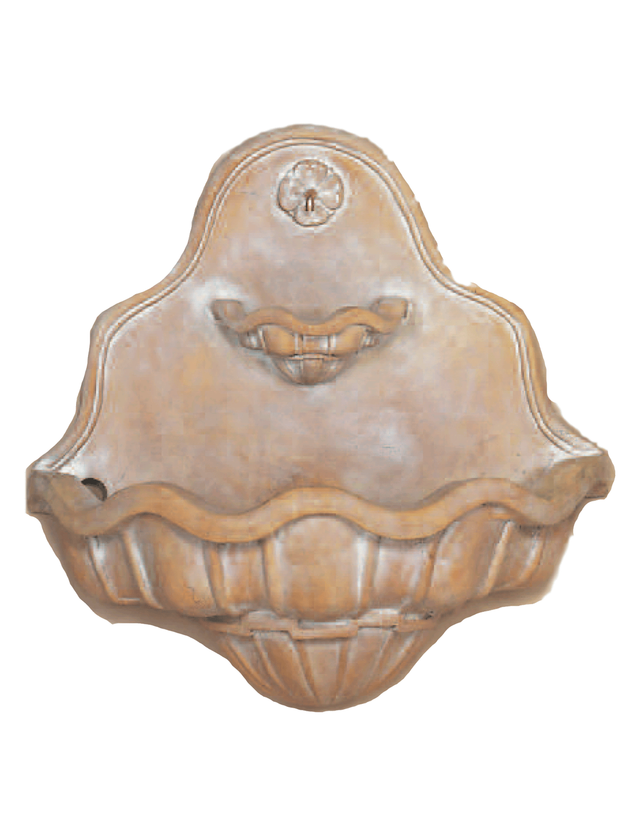 Tuscany Cast Stone Outdoor Garden Wall Fountain With Spout Fountain Tuscan 