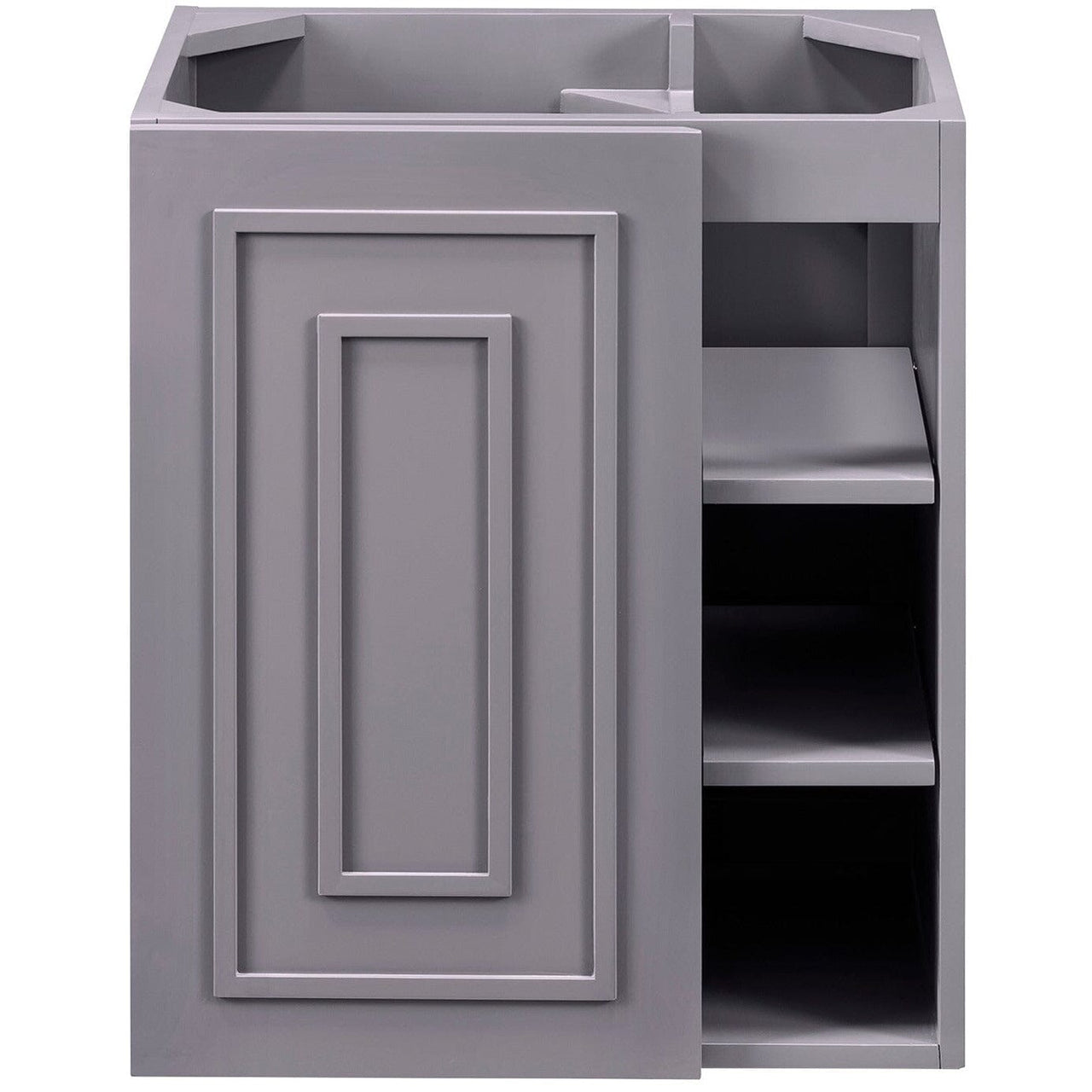 James Martin Alicante' 24" Single Vanity Cabinet Vanity James Martin Grey Smoke Cabinet Only 