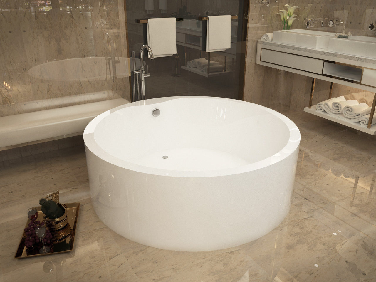 ANZZI Rotunda FT-AZ300 FreeStanding Bathtub FreeStanding Bathtub ANZZI 