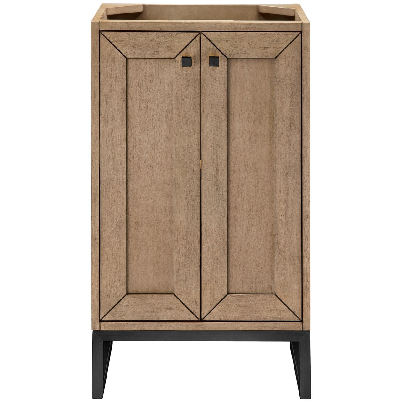 James Martin Chianti 20" Single Vanity Vanity James Martin Whitewashed Walnut - Matte Black Cabinet Only 