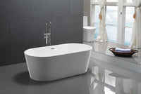 Thumbnail for ANZZI Chand Series 5.58 ft. Freestanding Bathtub in White FreeStanding Bathtub ANZZI 