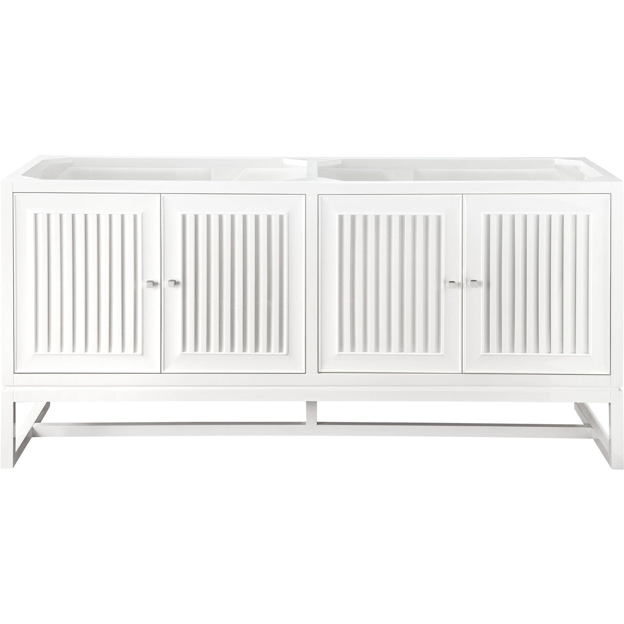 James Martin Athens 72" Double Vanity Vanity James Martin Glossy White Cabinet Only 