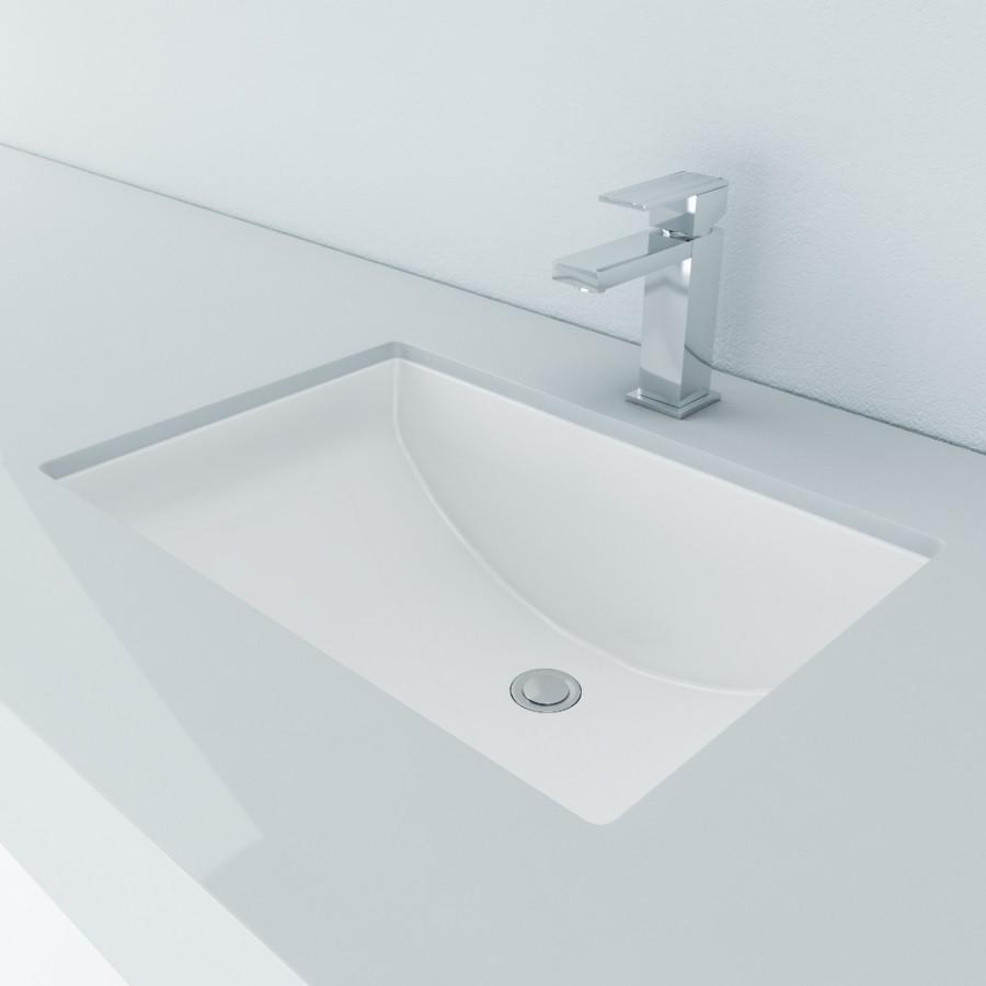 Cantrio Vitreous China undermount rectangle sink Ceramic Series Cantrio 