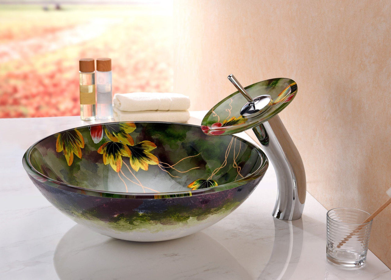 ANZZI Impasto Series LS-AZ217 Vessel Sink - Glass Bathroom Sink ANZZI 