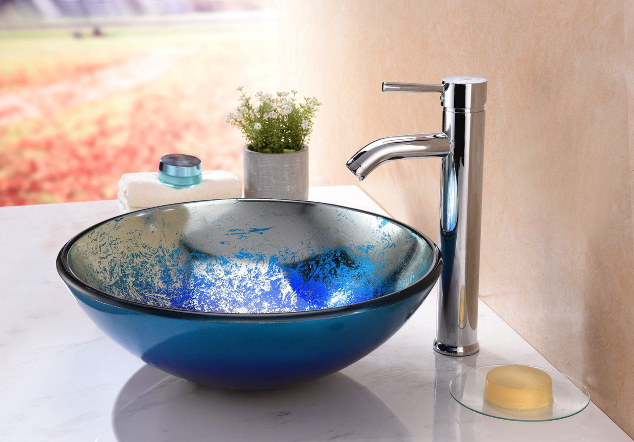 ANZZI Oceana Series LS-AZ197 Vessel Sink - Glass Bathroom Sink ANZZI 