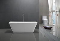 Thumbnail for ANZZI Zenith Series 5.58 ft. Freestanding Bathtub in White FreeStanding Bathtub ANZZI 