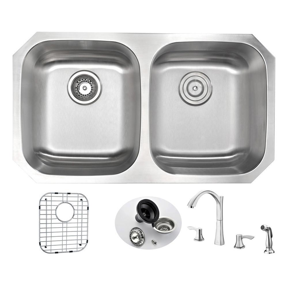 ANZZI MOORE Series KAZ3218-032B Kitchen Sink Kitchen Sink ANZZI 