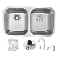Thumbnail for ANZZI MOORE Series KAZ3218-032B Kitchen Sink Kitchen Sink ANZZI 