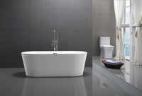 Thumbnail for ANZZI Chand Series 5.58 ft. Freestanding Bathtub in White FreeStanding Bathtub ANZZI 