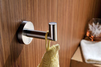 Thumbnail for Caster 2 Series Robe Hook in Brushed Nickel bath towel hooks ANZZI 