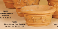 Thumbnail for Vaso Oval Con Frutta Cast Stone Outdoor Garden Planter Planter Tuscan 