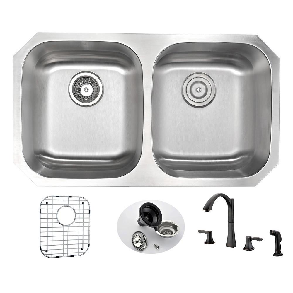 ANZZI MOORE Series KAZ3218-032O Kitchen Sink Kitchen Sink ANZZI 