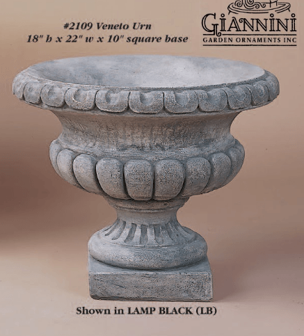 Veneto Urn Cast Stone Outdoor Garden Planter Planter Tuscan 