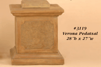 Thumbnail for Verona Pedatsal Cast Stone Outdoor Garden Planter Planter Tuscan 