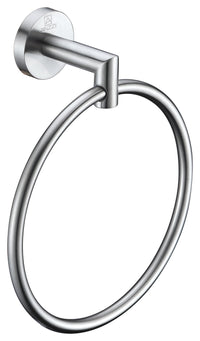 Thumbnail for ANZZI Caster 2 Series Towel Ring in Brushed Nickel Towel Ring ANZZI 