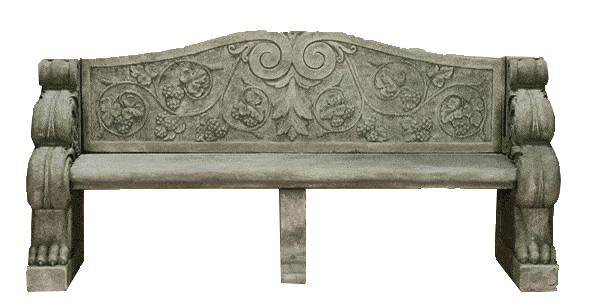 Villa Antinori Outdoor Cast Stone Garden Bench Benches Tuscan 
