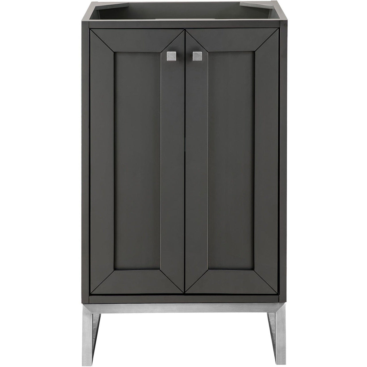 James Martin Chianti 20" Single Vanity Vanity James Martin Mineral Grey - Brushed Nickel Cabinet Only 