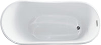 Thumbnail for ANZZI Kahl Series 5.58 ft. Freestanding Bathtub in White FreeStanding Bathtub ANZZI 