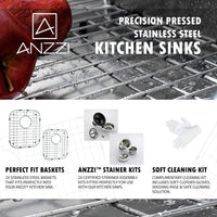 Thumbnail for ANZZI MOORE Series KAZ3220-042 Kitchen Sink Kitchen Sink ANZZI 