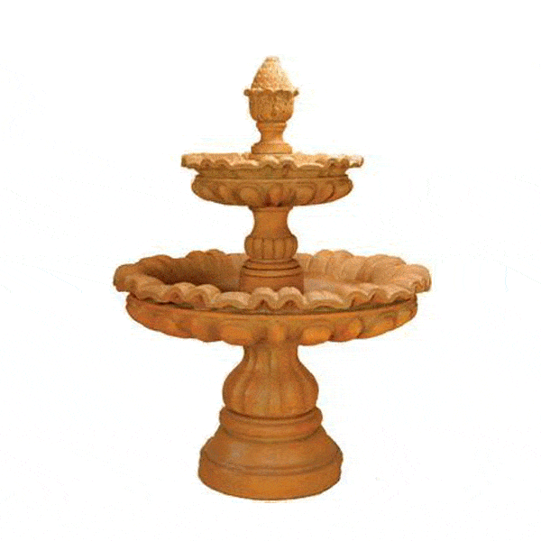 Murano two tier Cast Stone Outdoor Fountain Fountain Tuscan 