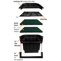 Thumbnail for Waterfall Boxes PB1243 Extra Large 40″ Elite Waterfall Box Vase Fountain Blue Thumb 