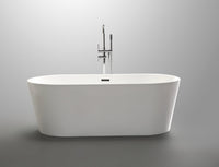 Thumbnail for ANZZI Chand Series 5.58 ft. Freestanding Bathtub in White FreeStanding Bathtub ANZZI 